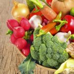fresh vegetables on wooden table.When: 01 Oct 2013