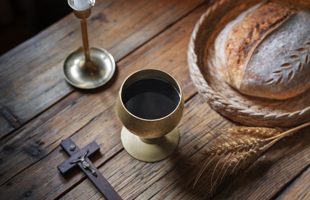 bread-wine-arrangement-still-life