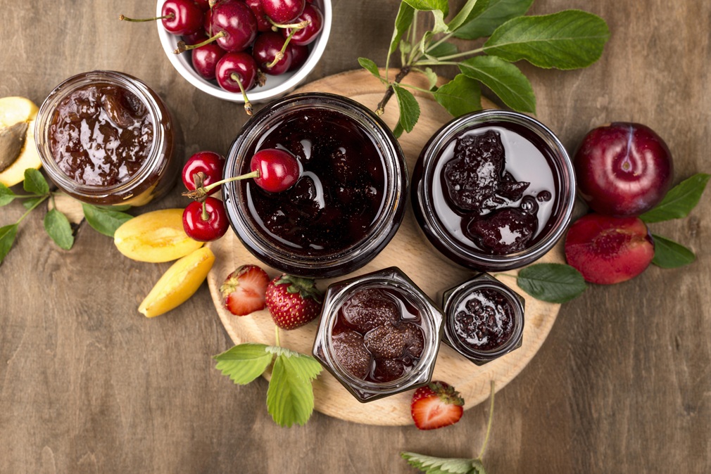 top-view-jars-with-stewed-fruit